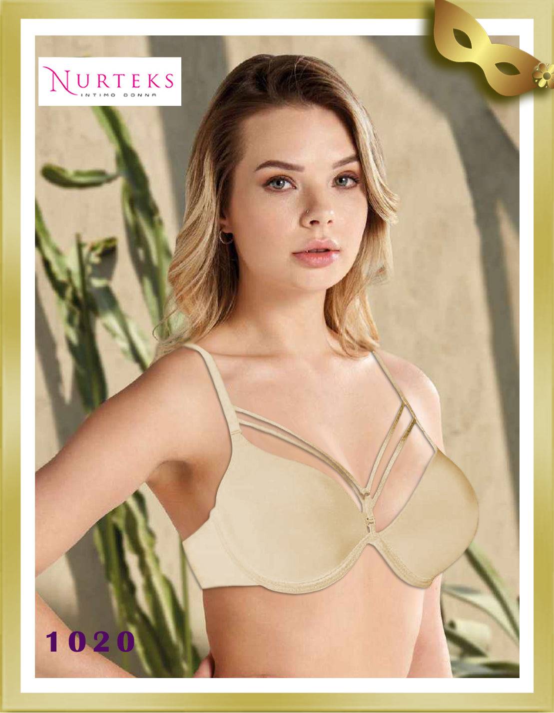 Nurteks Underwear Non-Push Up Bra 1020 Beige B