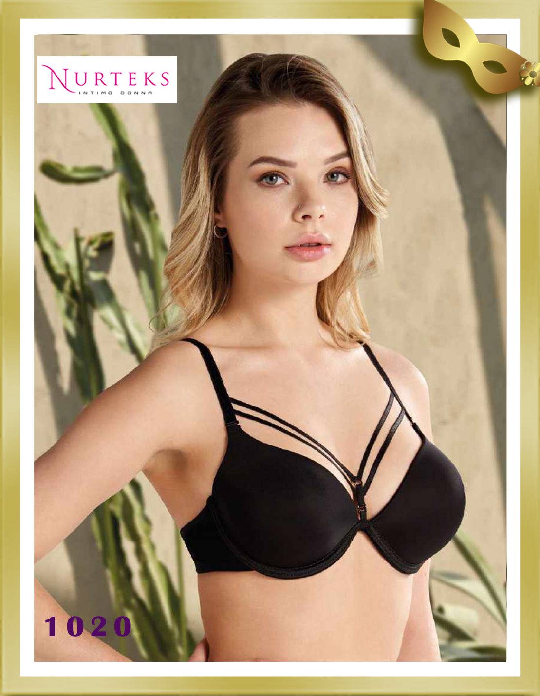 Nurteks Underwear Non-Push Up Bra 1020 Black B