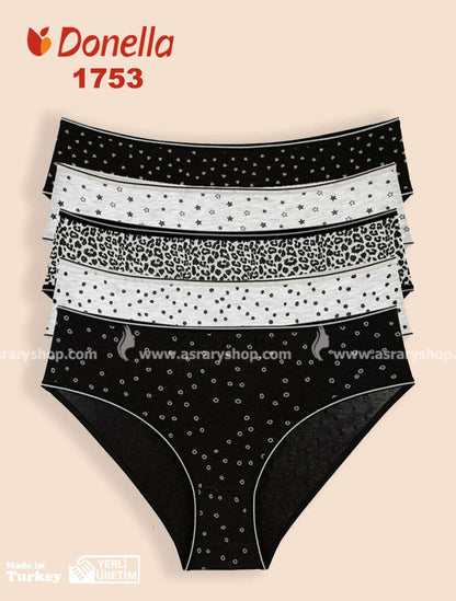 Donella Cotton Printed Brief 1753