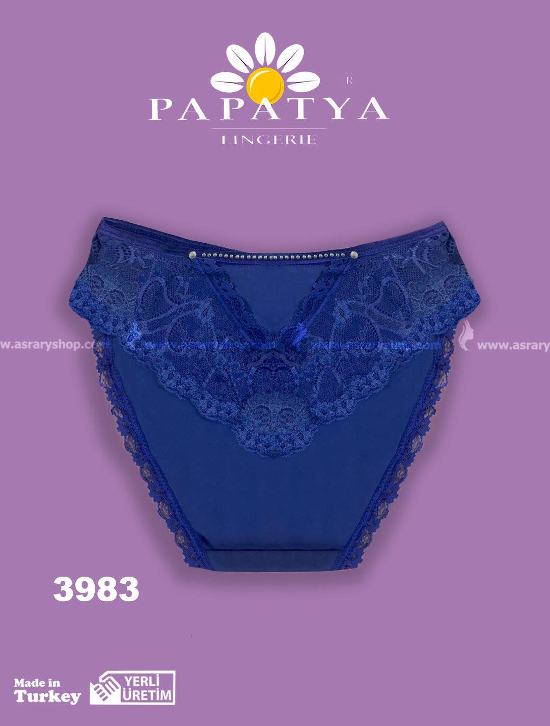 Papatya Cotton and Lace Panty 3983 M-L