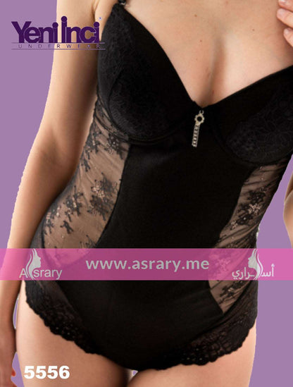 YENİ İNCİ Lace Supported Bodysuit 5556