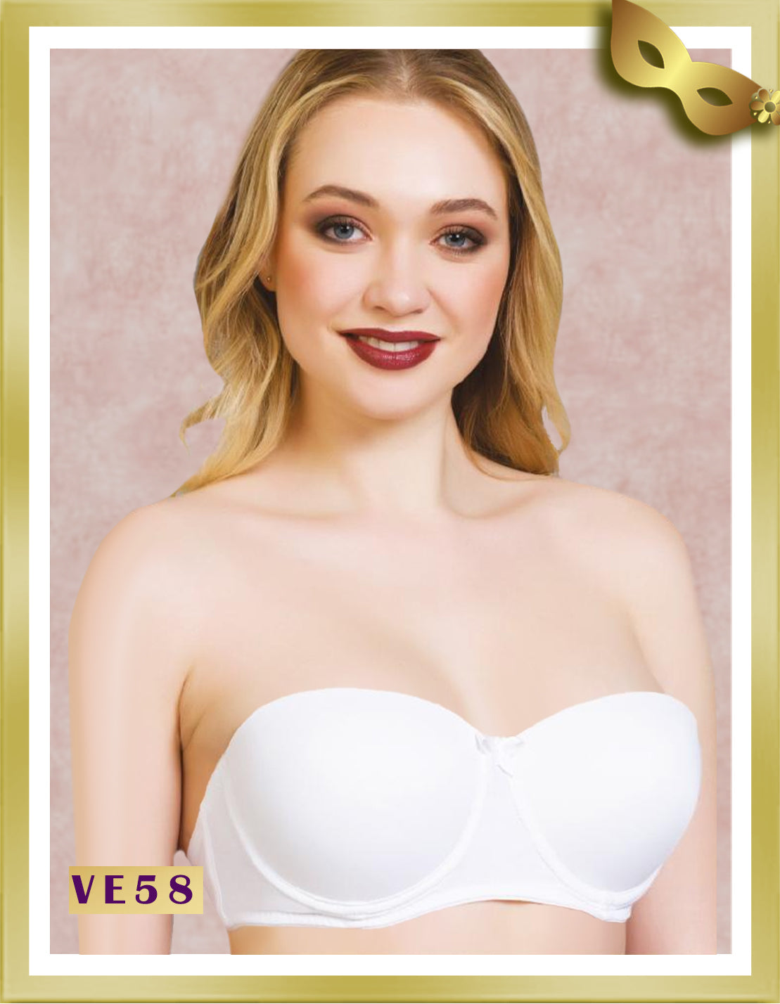 Vienna Strapless Underwired Soft Cup Bra VE58 White