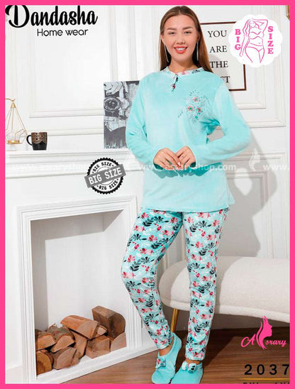 Dandasha Special Size Velvet Pajamas 2037